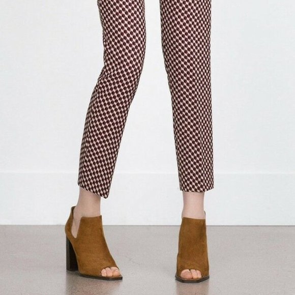 ZARA 100% LEATHER LIMITED EDITION TAN OPEN ANKLE BOOTS BRAND NEW WITH TAGS US 10 - Picture 2 of 3